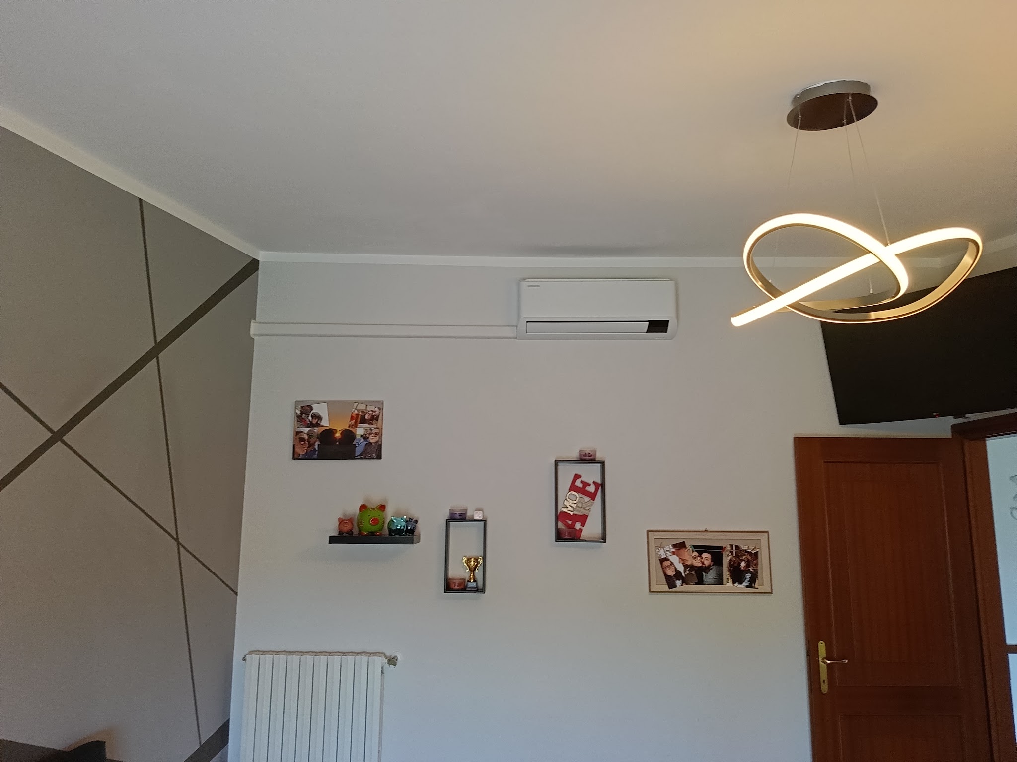 Impianto in una zona giorno.